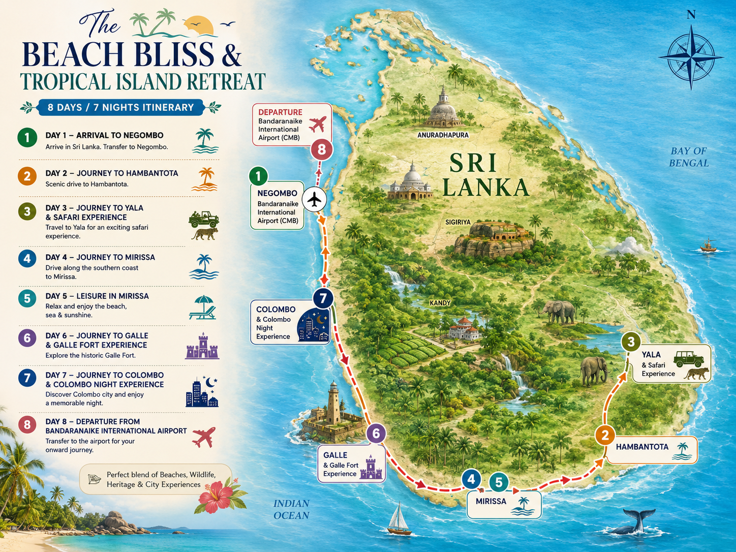 Sri Lanka Beach Holiday Package